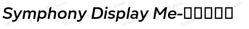 Symphony Display Me字体转换